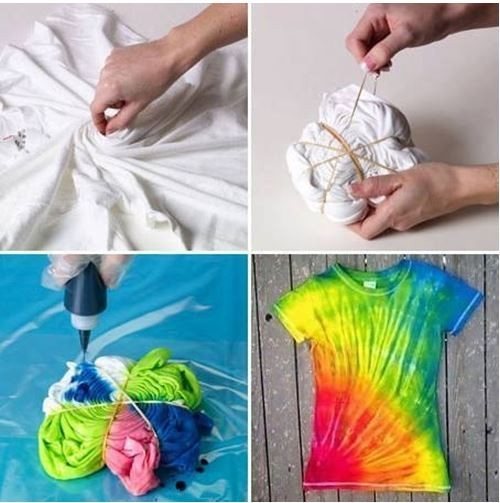как покрасить футболку